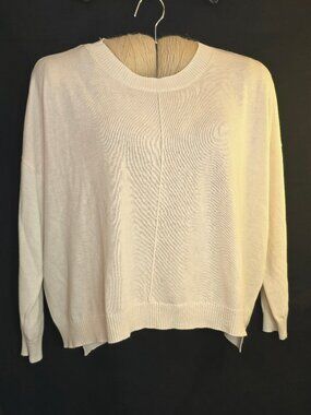 'The Workshop" beige knit sweater, Large